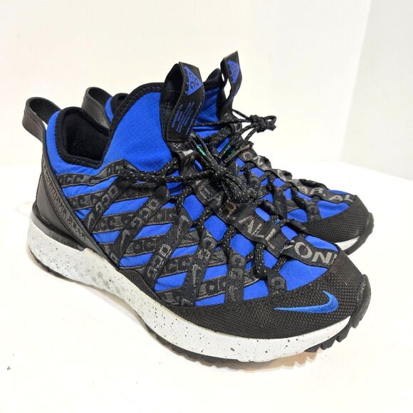 Nike ACG React Gobe Big Kids 8/38.5 BV6344 400 Hyper Royal Green Black Abyss NEW - Picture 3 of 7